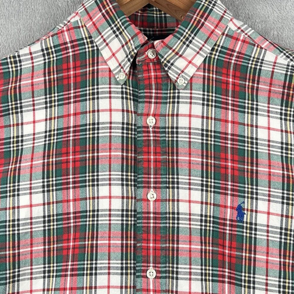 Ralph Lauren Blaire Button Down Shirt Men's XL Multicolor‎ Plaid Preppy Holiday - Picture 4 of 9